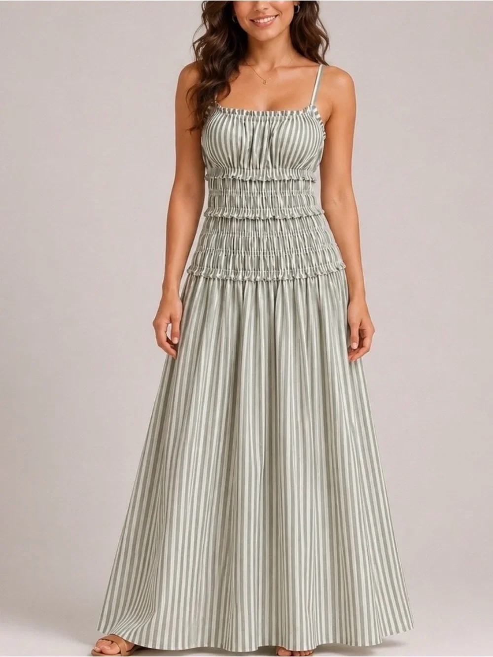 Abercrombie Bra Free Smocked Linen Dress